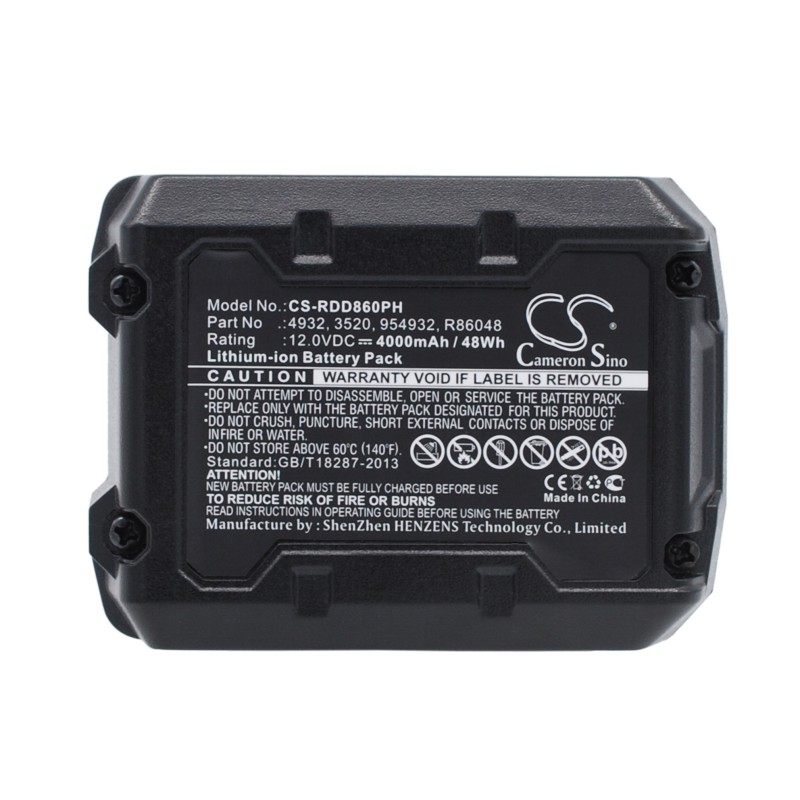 Batterie pour AEG BSS12C (4000 mAh/48 Wh, 12 V)