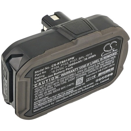 Batterie pour Ryobi P3310 (2000 mAh/36 Wh, 18 V)