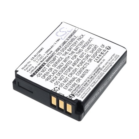Batterie pour Pentax MX-1 (1000 mAh/3.7 Wh, 3.7 V)