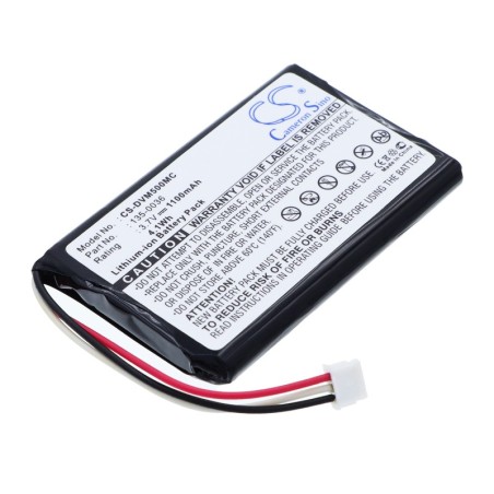 Batterie pour Digital Ally DVM-500PL (1100 mAh/4.07 Wh, 3.7 V)