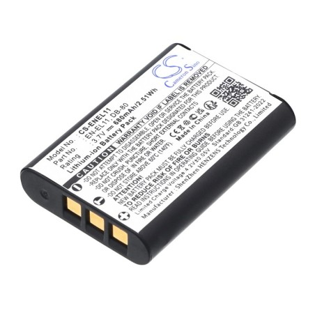 Batterie pour Pentax Optio M50 (680 mAh/2.52 Wh, 3.7 V)