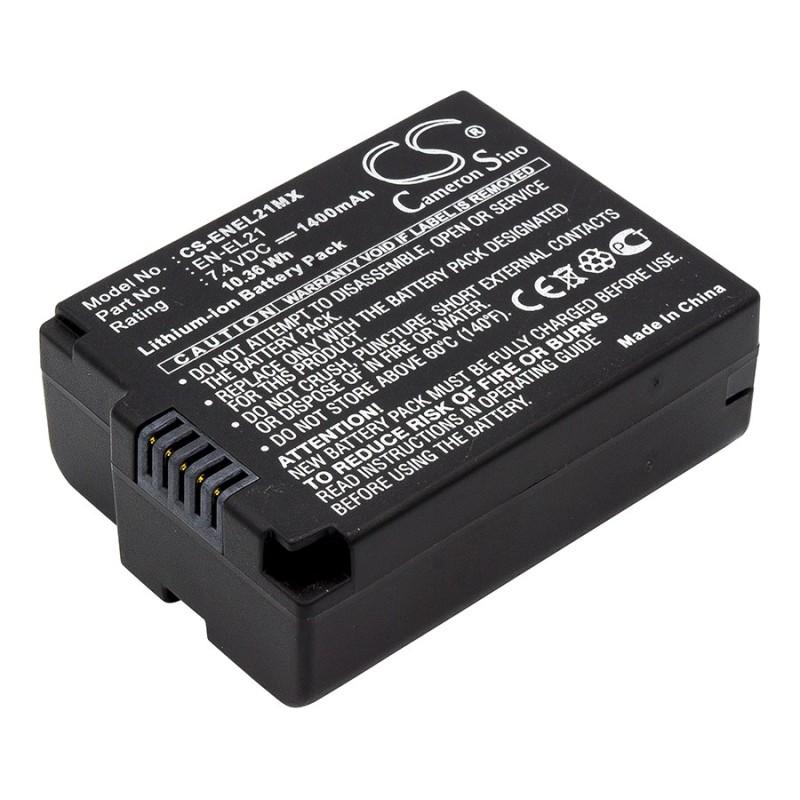 Batterie pour NiKon EN-EL21 (1400 mAh/10.36 Wh, 7.4 V)