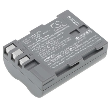 Batterie pour NiKon D100 (1500 mAh/11.1 Wh, 7.4 V)
