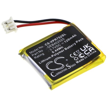 Batterie pour Directed Electronics JFC 7752 (120 mAh/0.44 Wh, 3.7 V)