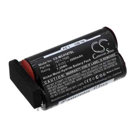 Batterie pour Moser 1871-7590 (2000 mAh/7.2 Wh, 3.6 V)