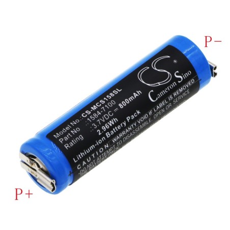 Batterie pour Moser ChromStyle 1584 (800 mAh/2.96 Wh, 3.7 V)
