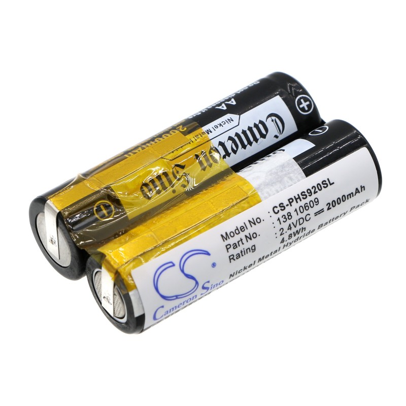 Batterie pour Philips HS985 (2000 mAh/4.8 Wh, 2.4 V)