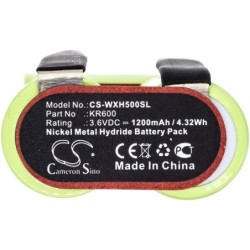 Batterie pour Wella KR600 (1200 mAh/4.32 Wh, 3.6 V)