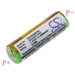 Batterie pour Philips HQC281 (2000 mAh/2.4 Wh, 1.2 V)