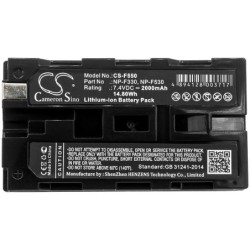 Batterie pour Hitachi VM-E330E (2000 mAh/14.8 Wh, 7.4 V)