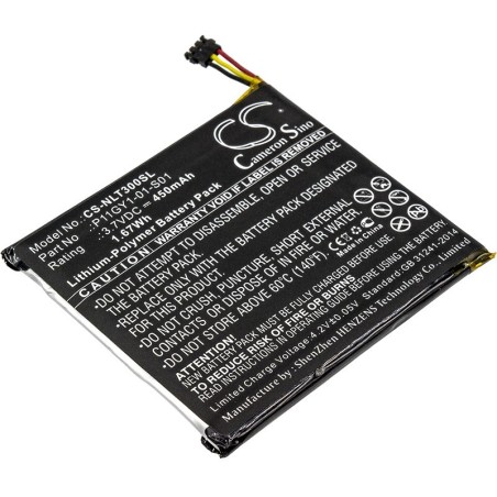 Batterie pour Nest T200877 (450 mAh/1.67 Wh, 3.7 V)