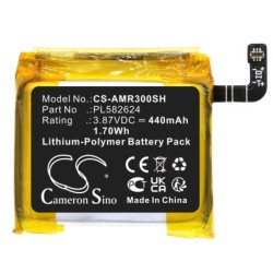 Batterie pour Amazfit A2039 (440 mAh/1.7 Wh, 3.87 V)