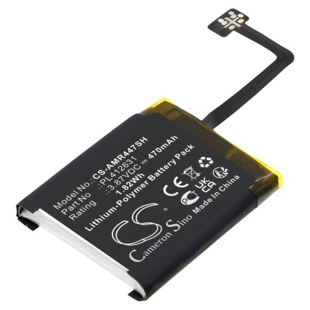 Batterie pour Amazfit GTR 4 47mm (470 mAh/1.82 Wh, 3.87 V)