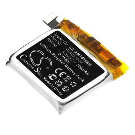 Batterie pour Amazfit A1608 (200 mAh/0.76 Wh, 3.8 V)