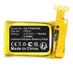 Batterie pour FitBit FB424 (75 mAh/0.29 Wh, 3.87 V)