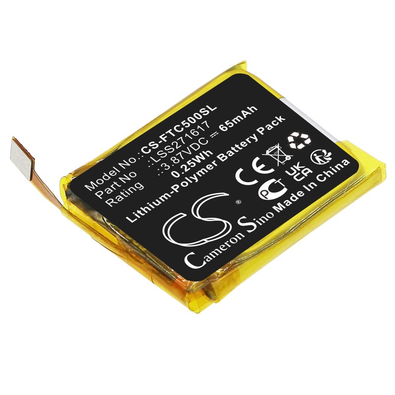 Batterie pour FitBit Charge 5 (65 mAh/0.25 Wh, 3.87 V)