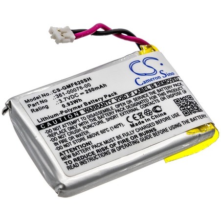 Batterie pour Garmin Forerunner 620 (250 mAh/0.93 Wh, 3.7 V)