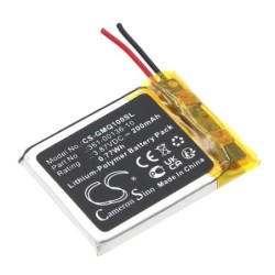 Batterie pour Garmin 361-00136-10 (200 mAh/0.77 Wh, 3.87 V)
