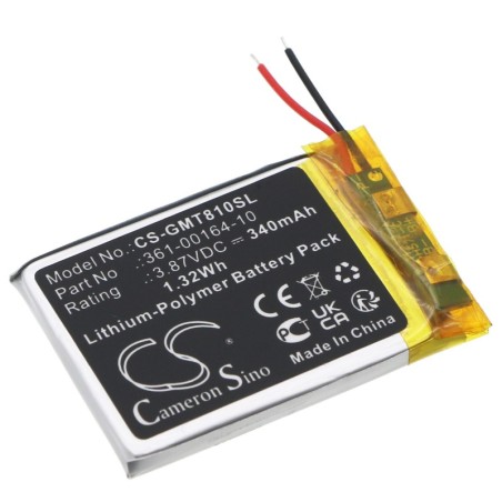 Batterie pour Garmin Instinct Solar (340 mAh/1.32 Wh, 3.87 V)