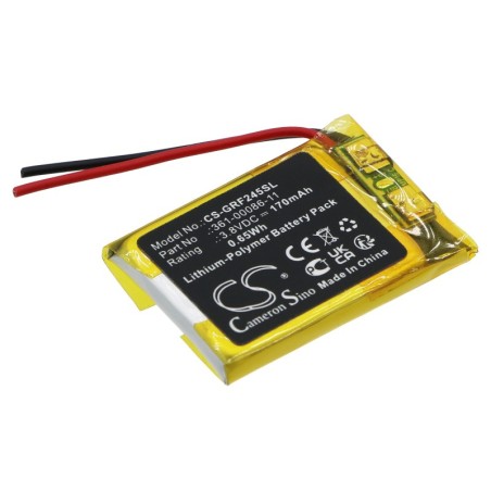 Batterie pour Garmin Forerunner 245 (170 mAh/0.65 Wh, 3.8 V)