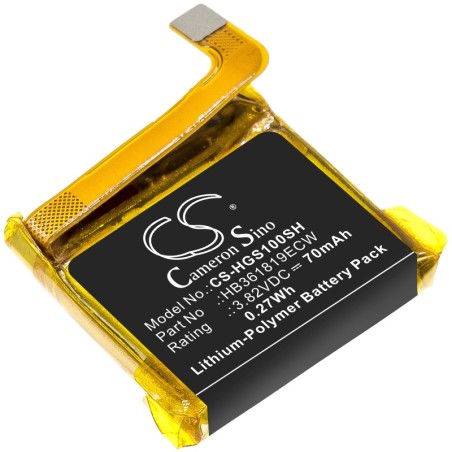 Batterie pour Huawei MES-B19 (70 mAh/0.27 Wh, 3.82 V)
