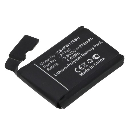 Batterie pour Apple MNNN2LL/A (270 mAh/1.03 Wh, 3.8 V)