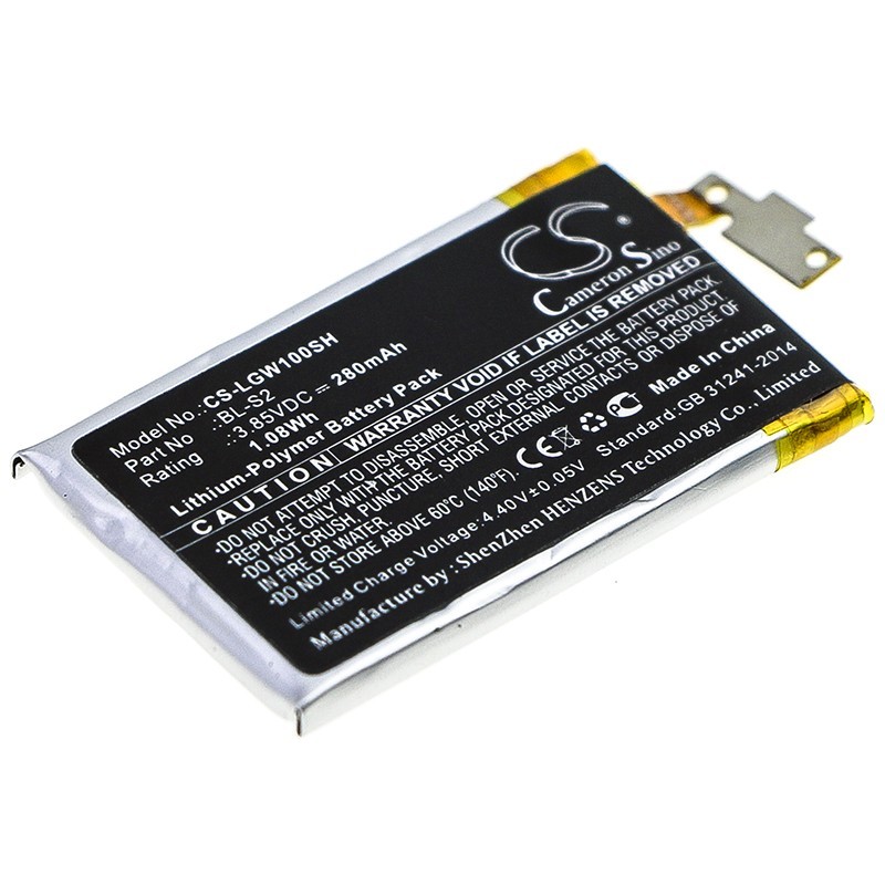 Batterie pour LG BL-S2 (280 mAh/1.08 Wh, 3.85 V)