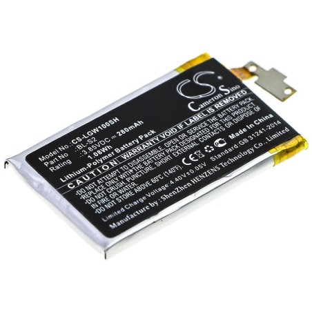 Batterie pour LG BL-S2 (280 mAh/1.08 Wh, 3.85 V)