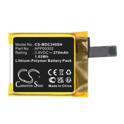 Batterie pour Movado Connect 2.0/40 (270 mAh/1.03 Wh, 3.8 V)