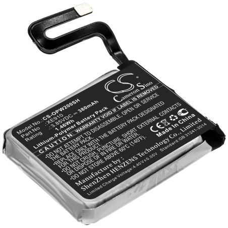 Batterie pour Oppo XE910 (380 mAh/1.46 Wh, 3.85 V)