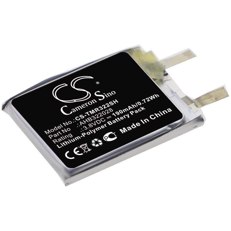 Batterie pour TomTom Runner (190 mAh/0.72 Wh, 3.8 V)