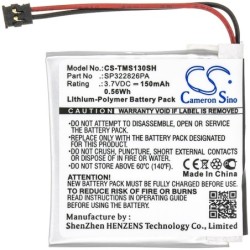Batterie pour TomTom Spark 3 (150 mAh/0.56 Wh, 3.7 V)