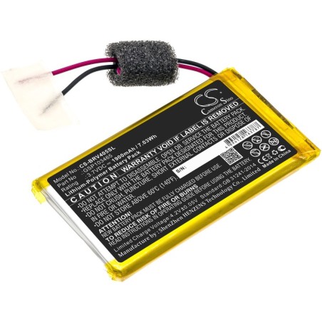 Batterie pour Braven GSP103465 (1900 mAh/7.03 Wh, 3.7 V)