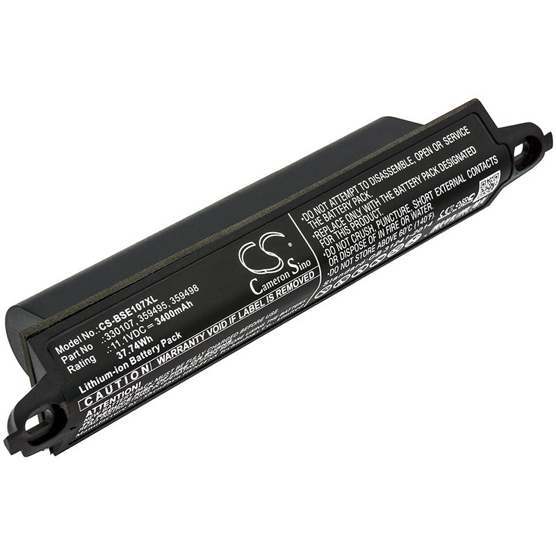 Batterie pour Bose 330107A (3400 mAh/37.74 Wh, 11.1 V)
