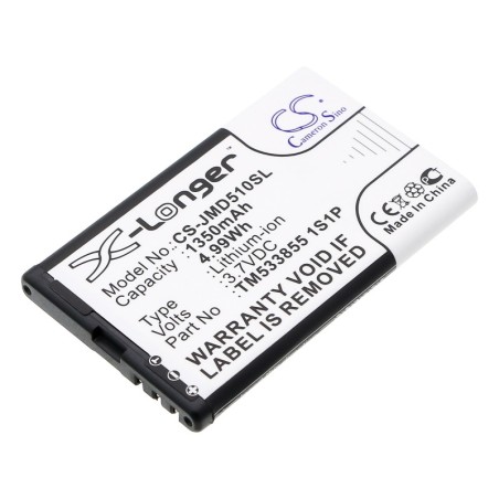 Batterie pour JBL MD-51W (1350 mAh/5 Wh, 3.7 V)