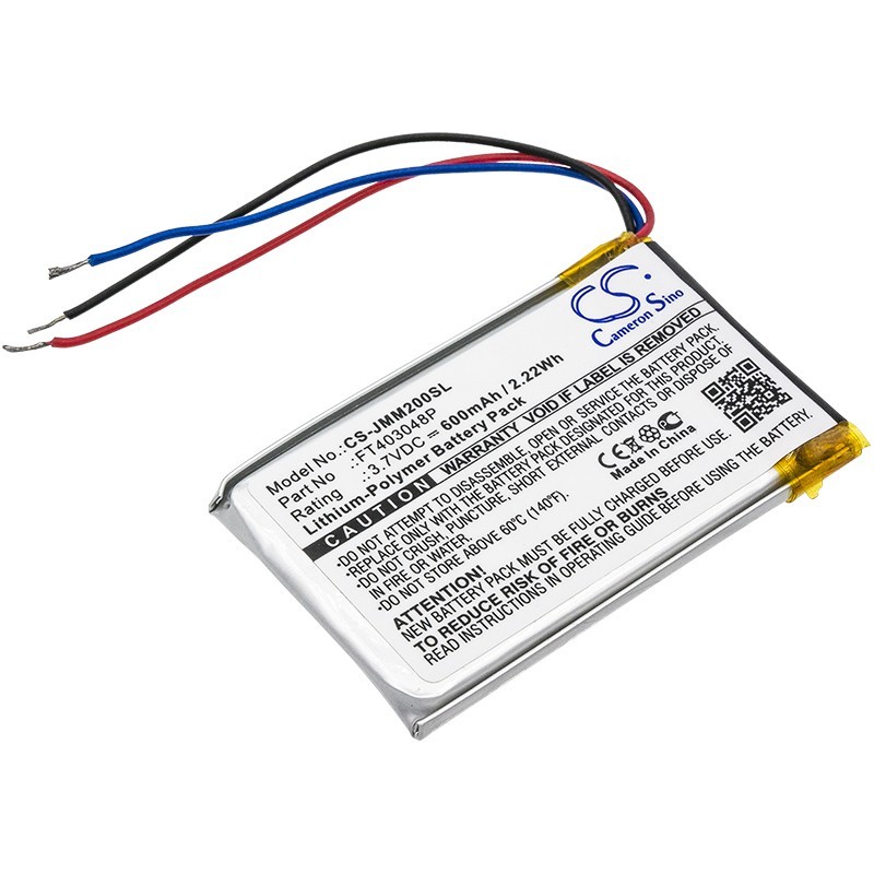 Batterie pour JBL Micro II (600 mAh/2.22 Wh, 3.7 V)