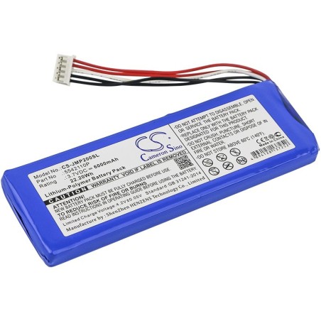 Batterie pour JBL PULSE2BLKUS (6000 mAh/22.2 Wh, 3.7 V)