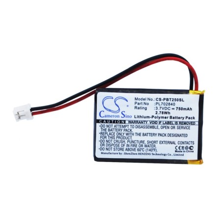 Batterie pour Philips BT2500B (750 mAh/2.78 Wh, 3.7 V)