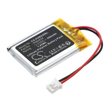 Batterie pour Philips BT2200B (500 mAh/1.85 Wh, 3.7 V)