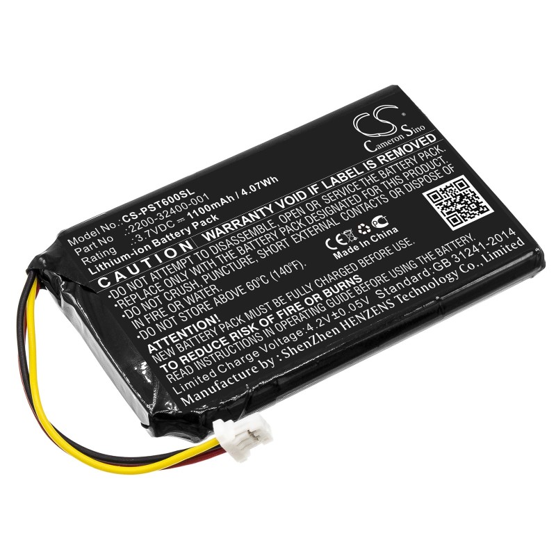Batterie pour Polycom QDX-6000 (1100 mAh/4.07 Wh, 3.7 V)