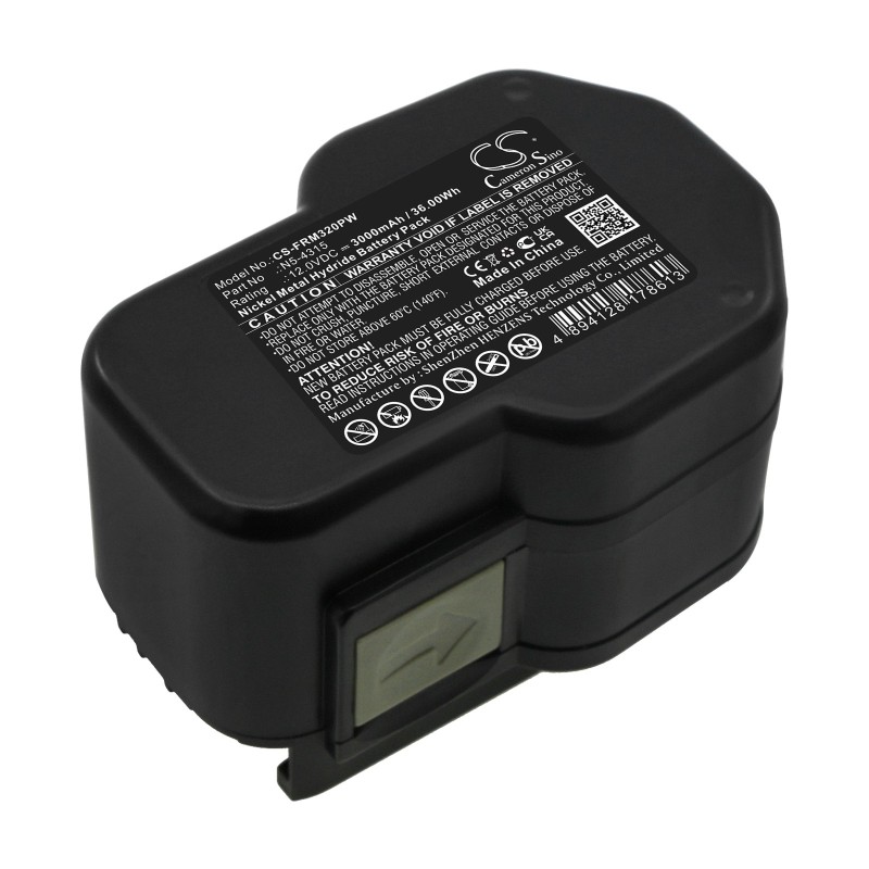 Batterie pour Fromm P320 (3000 mAh/36 Wh, 12 V)