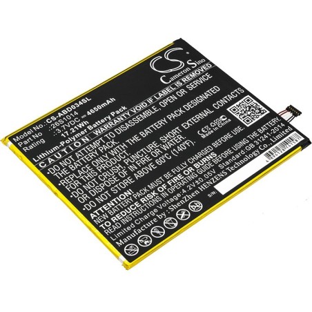 Batterie pour Amazon Kindle Fire 8.7 (4650 mAh/17.21 Wh, 3.7 V)