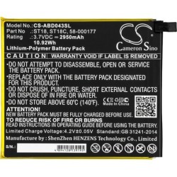 Batterie pour Amazon ST18 (2950 mAh/10.92 Wh, 3.7 V)