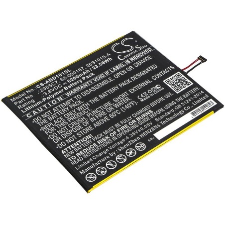 Batterie pour Amazon 58-000187 (6200 mAh/23.56 Wh, 3.8 V)