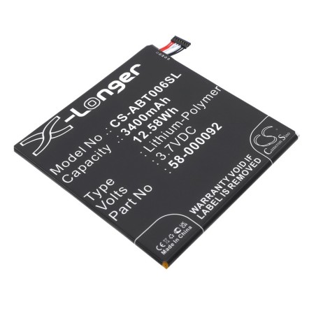 Batterie pour Amazon Fire HD 6 (3400 mAh/12.58 Wh, 3.7 V)