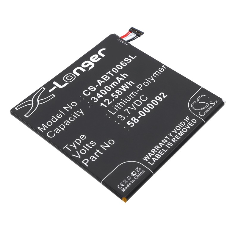 Batterie pour Amazon 26S1006 (3400 mAh/12.58 Wh, 3.7 V)