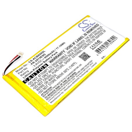 Batterie pour Acer A6001 (4500 mAh/17.1 Wh, 3.8 V)