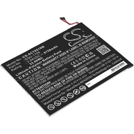 Batterie pour Acer D651N (8750 mAh/33.6 Wh, 3.84 V)
