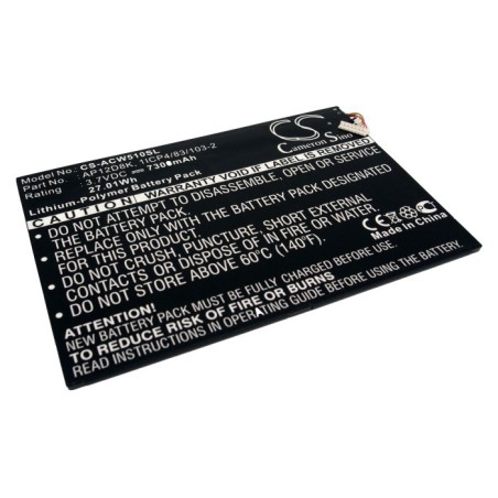 Batterie pour Acer Iconia W510-1431 (7300 mAh/27.01 Wh, 3.7 V)