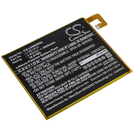 Batterie pour Launch L19D1P31 (4900 mAh/18.87 Wh, 3.85 V)